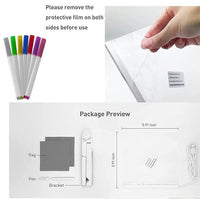 3D LED Light Glass Acrylic Writing pad for Kids