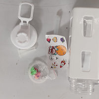 Kawaii Water Bottle with Lid and Straw